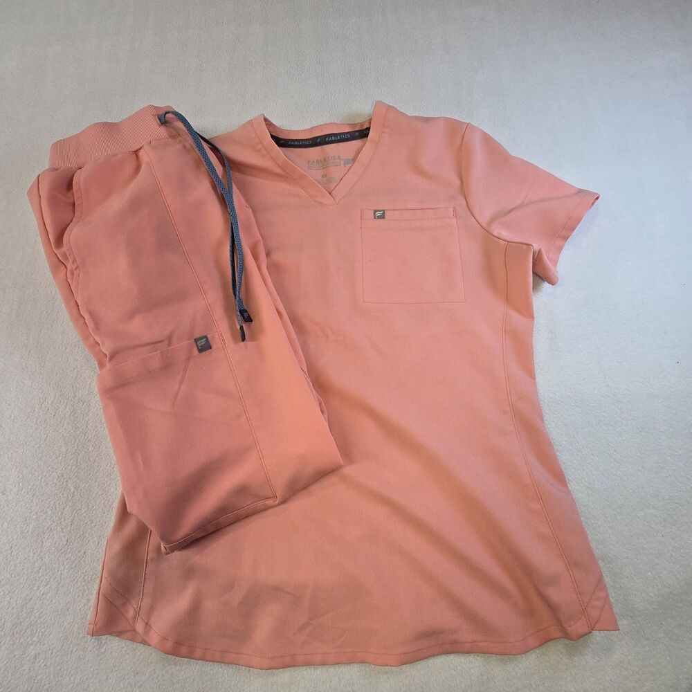 Coral Fabletics Scrub Set / Fabletics Scrub Pants and Fabletics Scrub Top XS